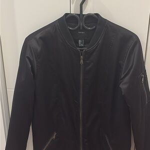 Forever 21 Black Bomber Jacket